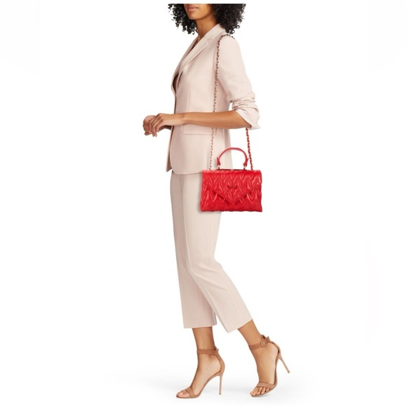 ‼️RARE‼️🎸💯AUTH. VALENTINO by MARIO V.🔥NWT🔥Lynn D Plate Leather Shoulder Bag - Picture 2 of 15